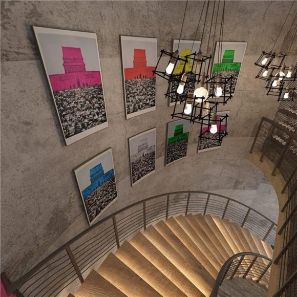 Gray Cement Wallpaper  16"x708" Removable Waterproof Adhesive - Picture 4 of 7